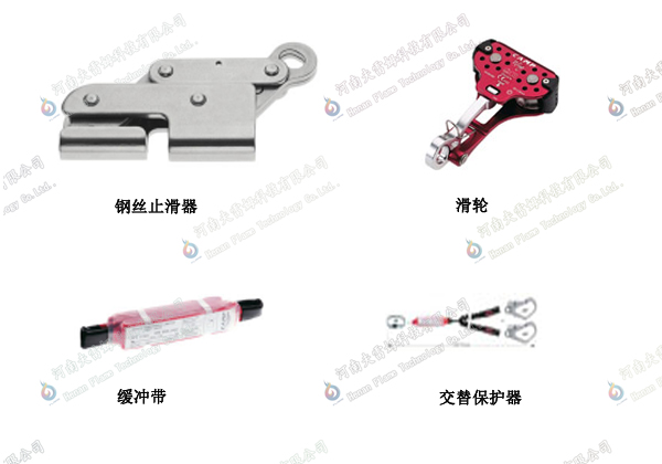 钢丝止滑器缓冲带滑轮交替保护器